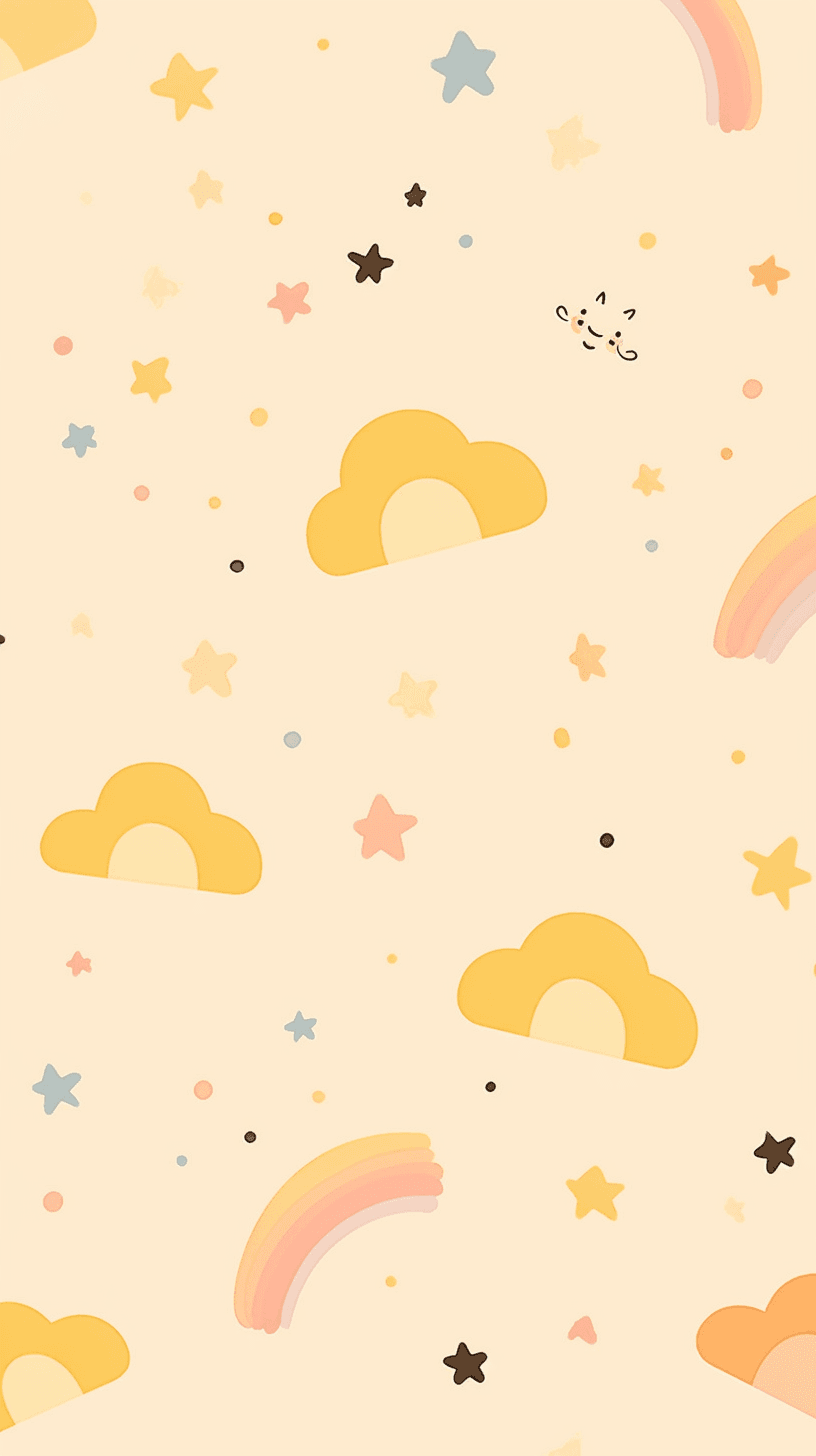 Cute Cloud Festival original repeating artwork
