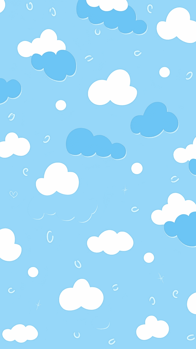 Cute Cloud Carnival original repeating artwork