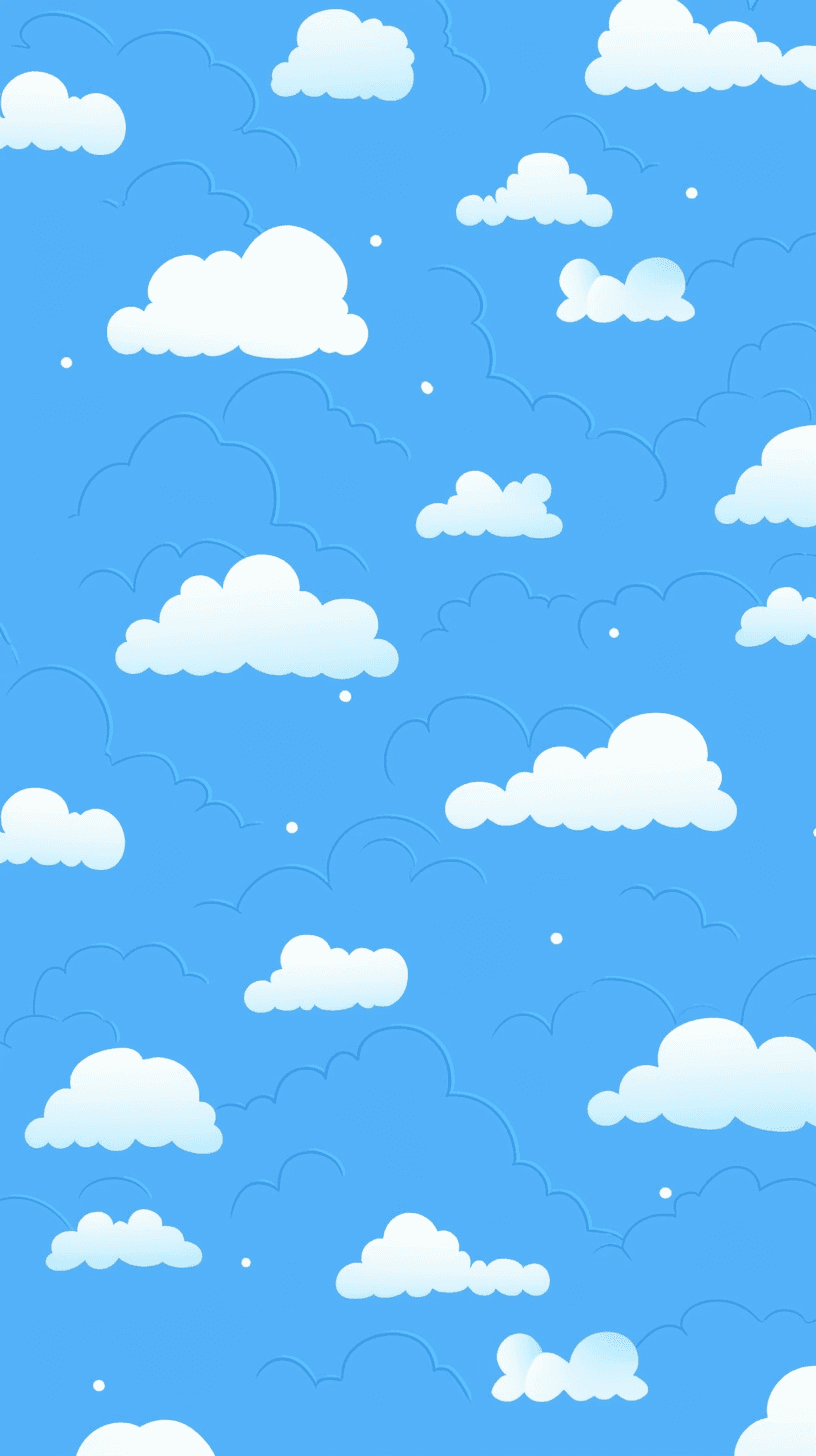 Cute Cloud Sprint original repeating artwork