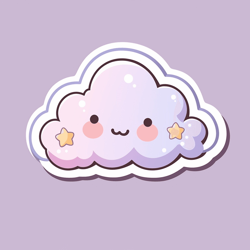 Cute Cloud Squad original repeating artwork