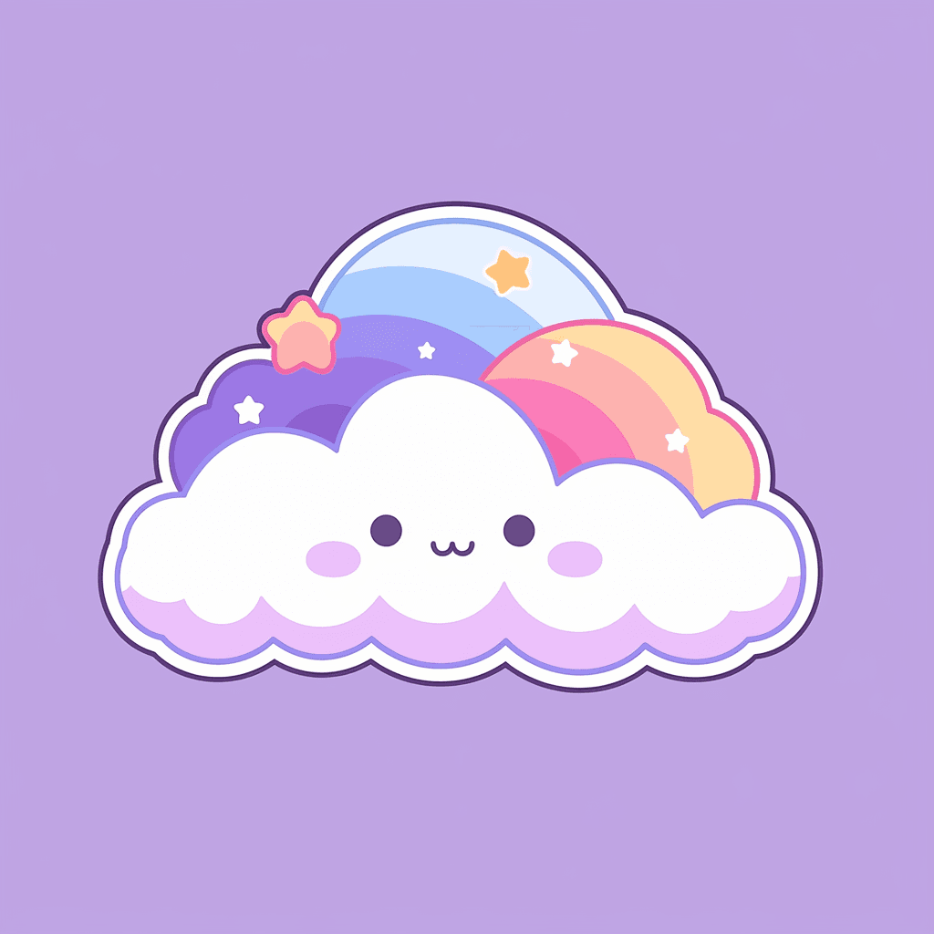 Cute Cloud Session original repeating artwork