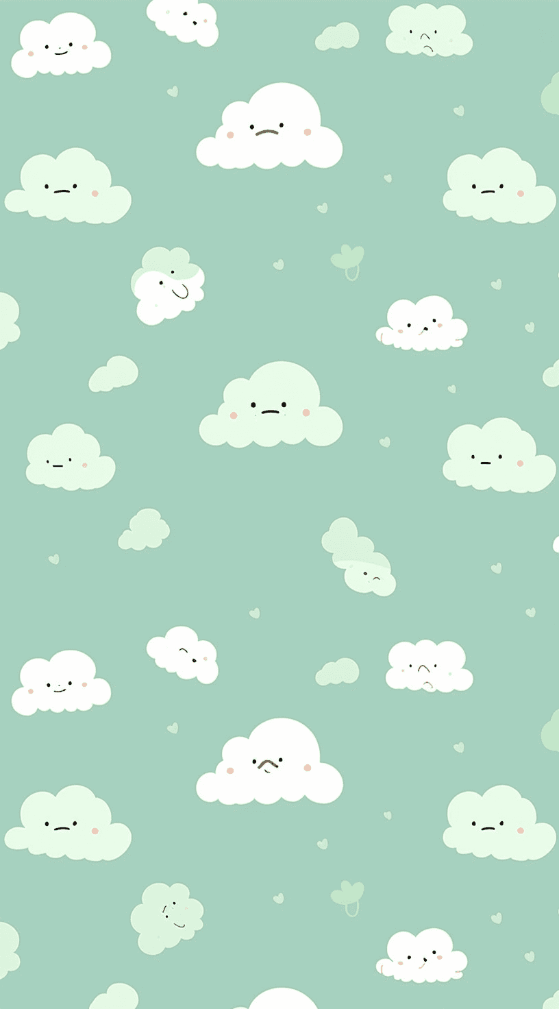 Cute Cloud Club original repeating artwork