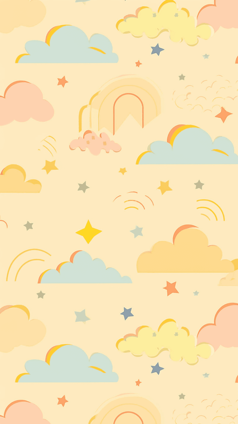 Cute Cloud Spin original repeating artwork
