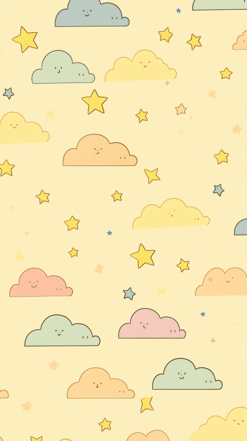 Cute Cloud Dash original repeating artwork