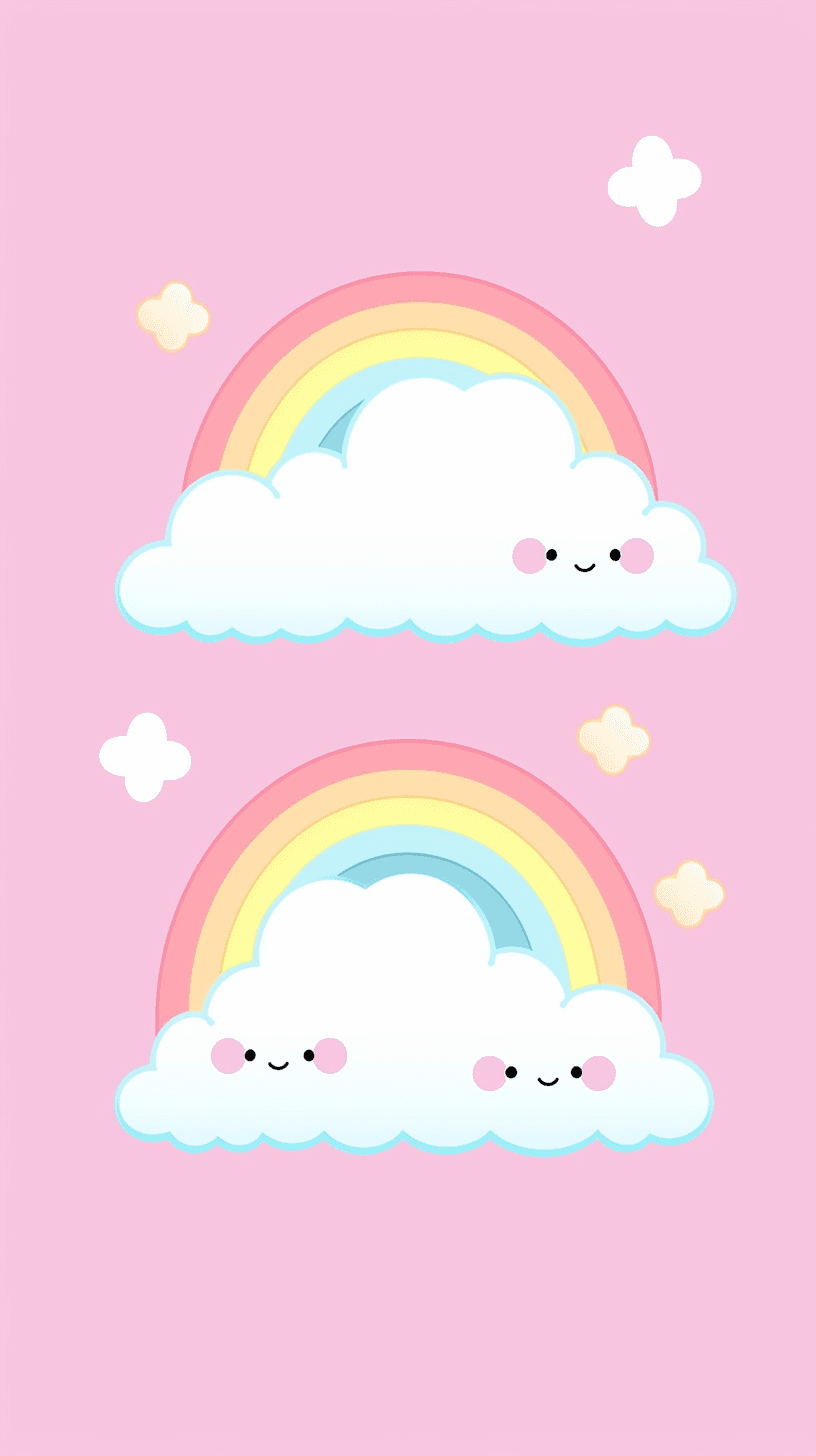 Cartoon Cloud Gleam original repeating artwork
