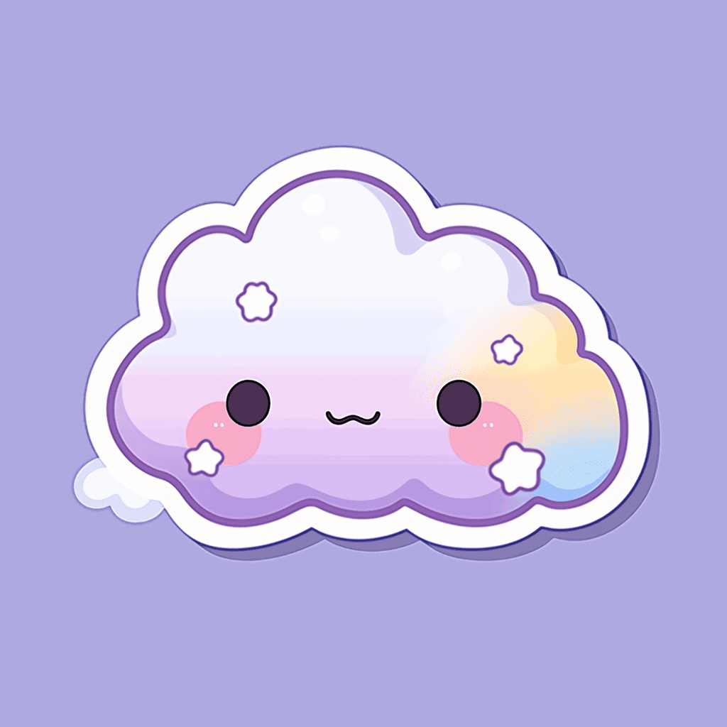 Cartoon Cloud Shade original repeating artwork