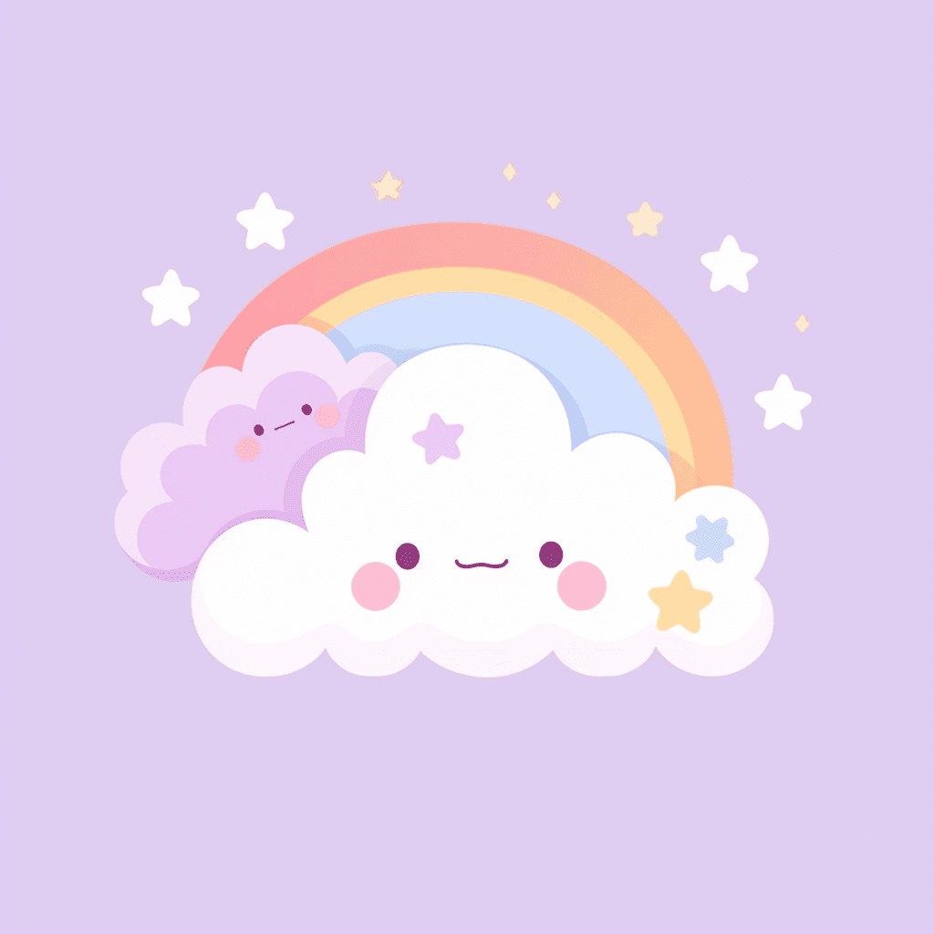 Cartoon Cloud Buzz original repeating artwork