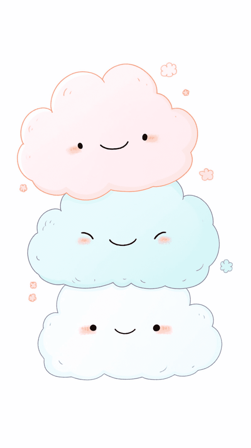 Cartoon Cloud Flare original repeating artwork