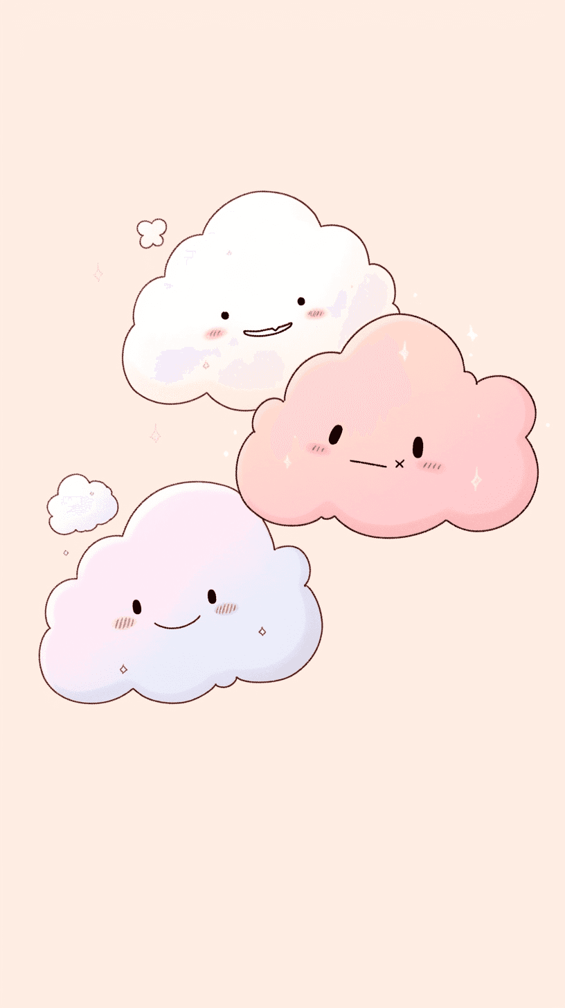 Cartoon Cloud 009 original repeating artwork