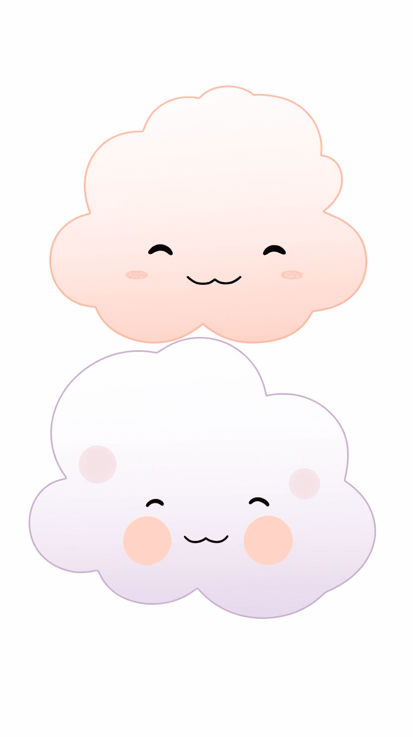 Cartoon Cloud Zip original repeating artwork