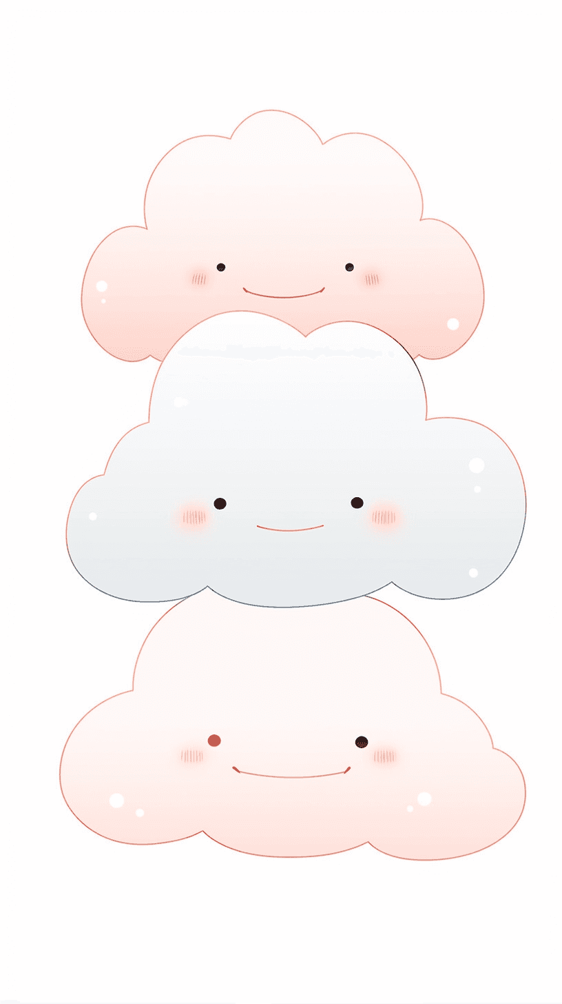 Cartoon Cloud Spin original repeating artwork