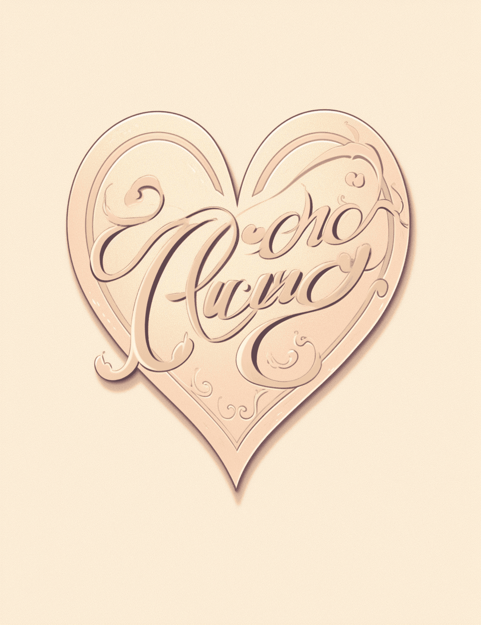Heart 123 original repeating artwork