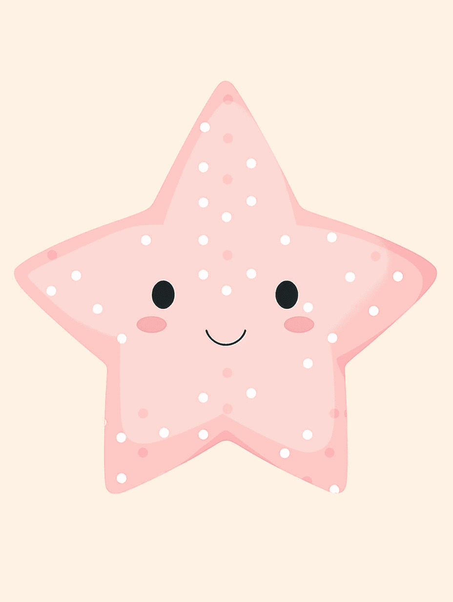 Cartoon Star Amber original repeating artwork