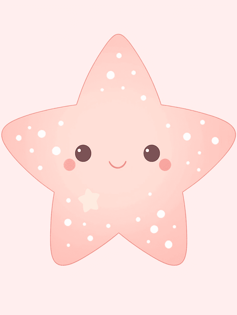 Cartoon Star Dawn original repeating artwork