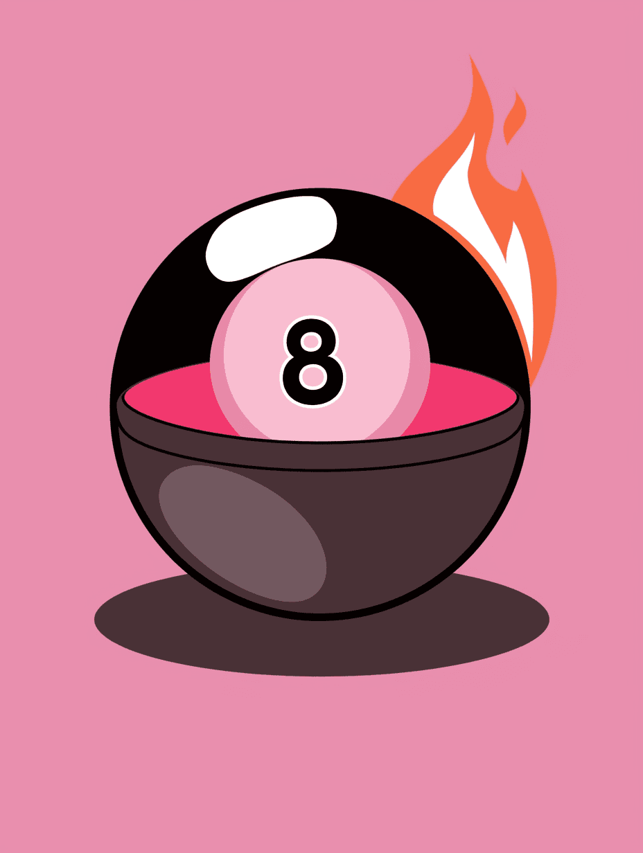 Eight Ball Pals original repeating artwork