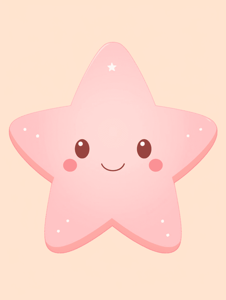 Cartoon Star Golden original repeating artwork