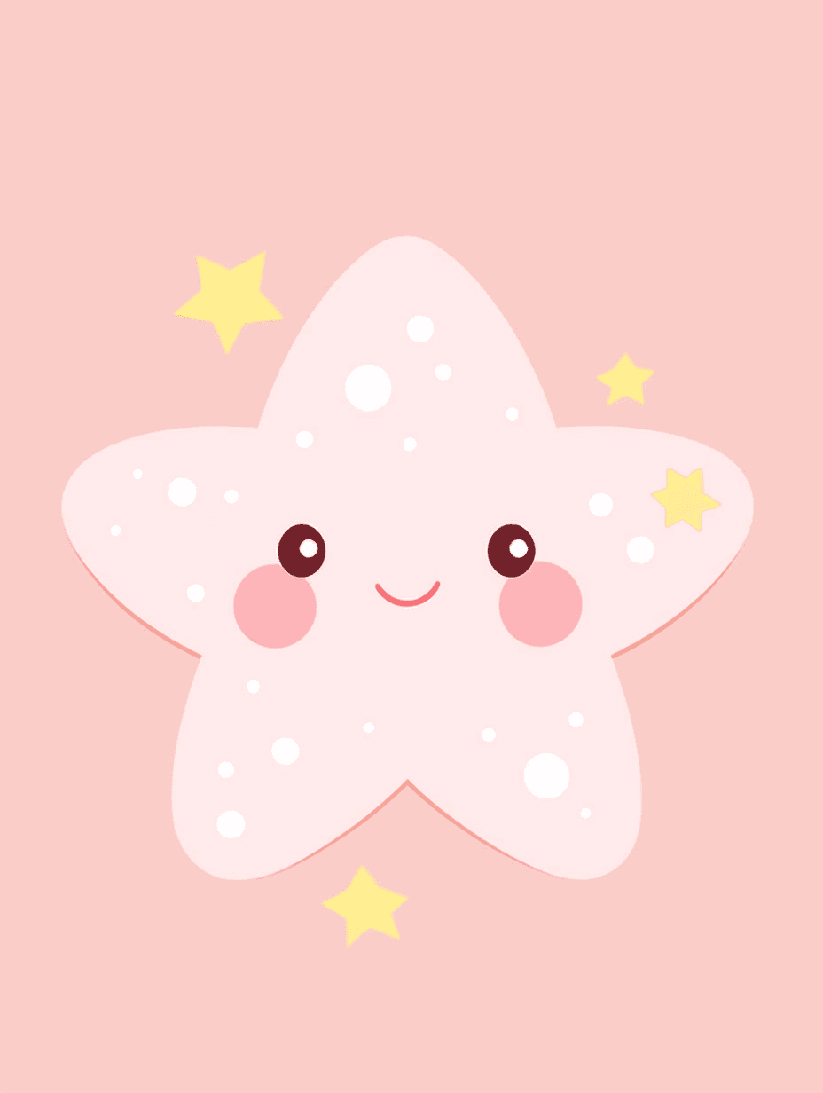 Cartoon Star Roam original repeating artwork