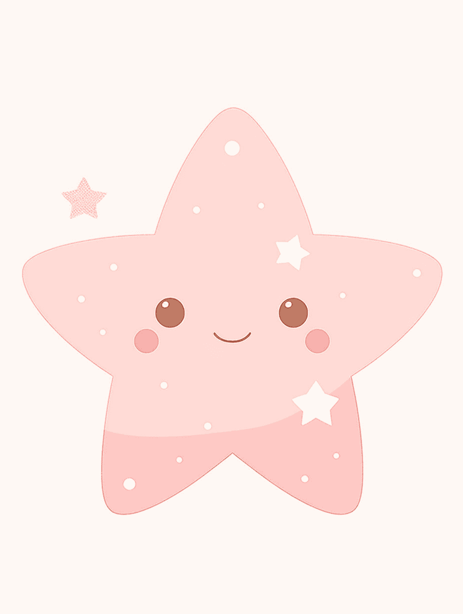 Cartoon Star Spin original repeating artwork
