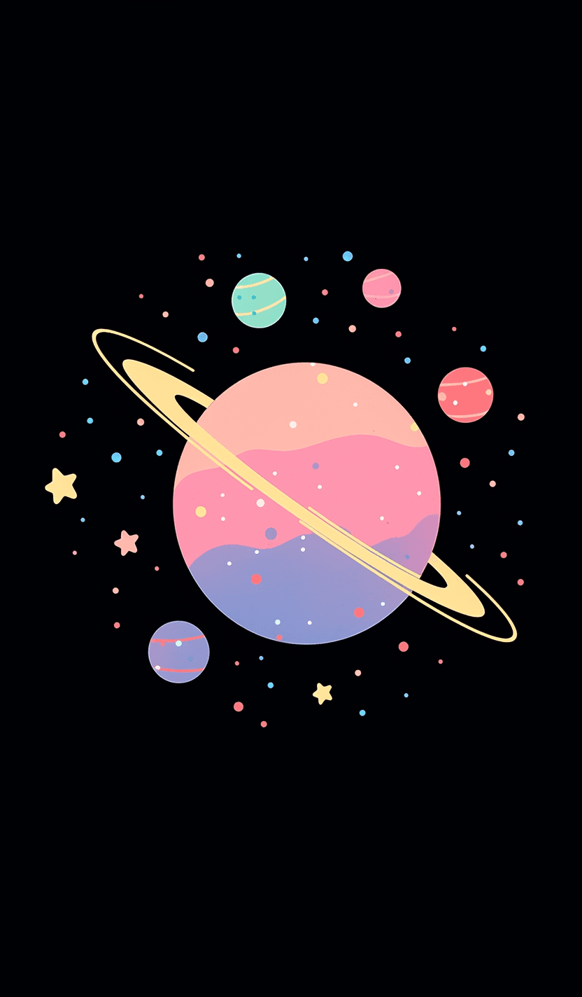 Planet Gang original repeating artwork