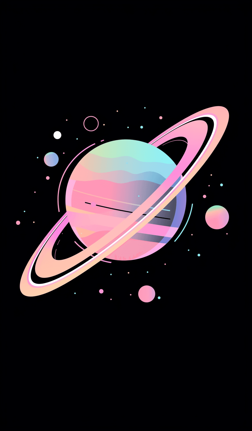 Planet Pals original repeating artwork