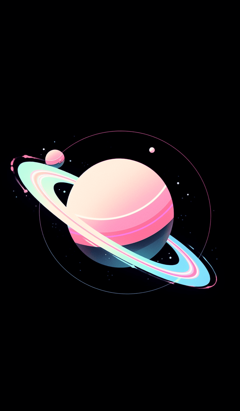 Planet Spin original repeating artwork