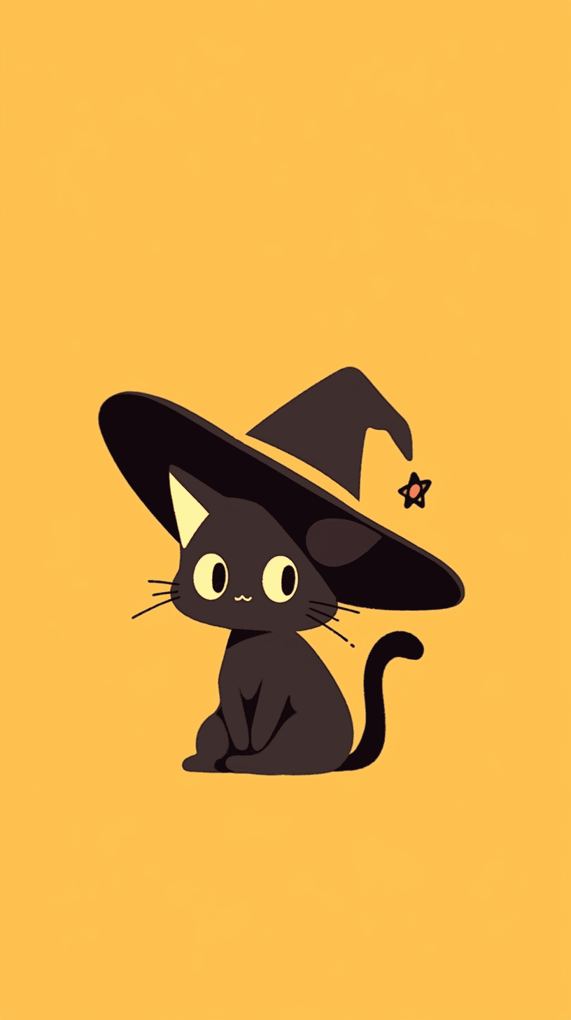 Halloween Cat 001 original repeating artwork