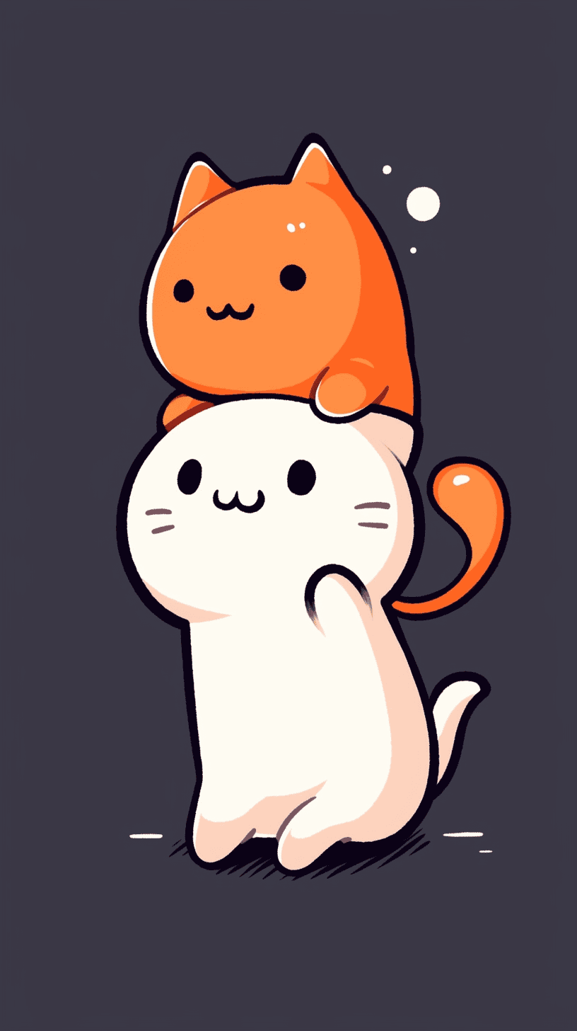 Halloween Cat Team original repeating artwork