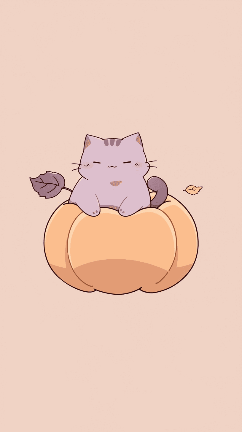 Halloween Cat Pop original repeating artwork