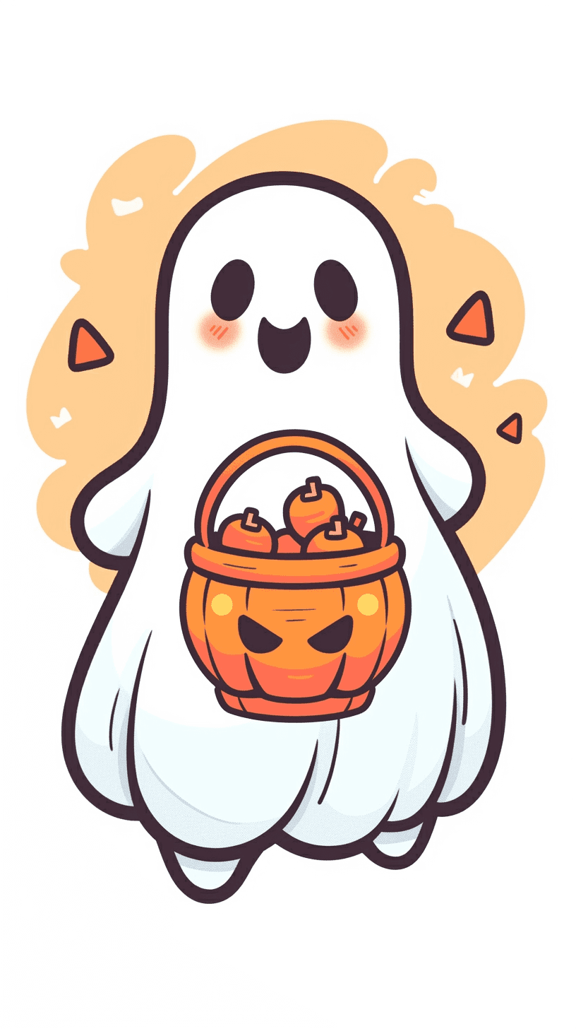 Halloween Ghost 862 original repeating artwork