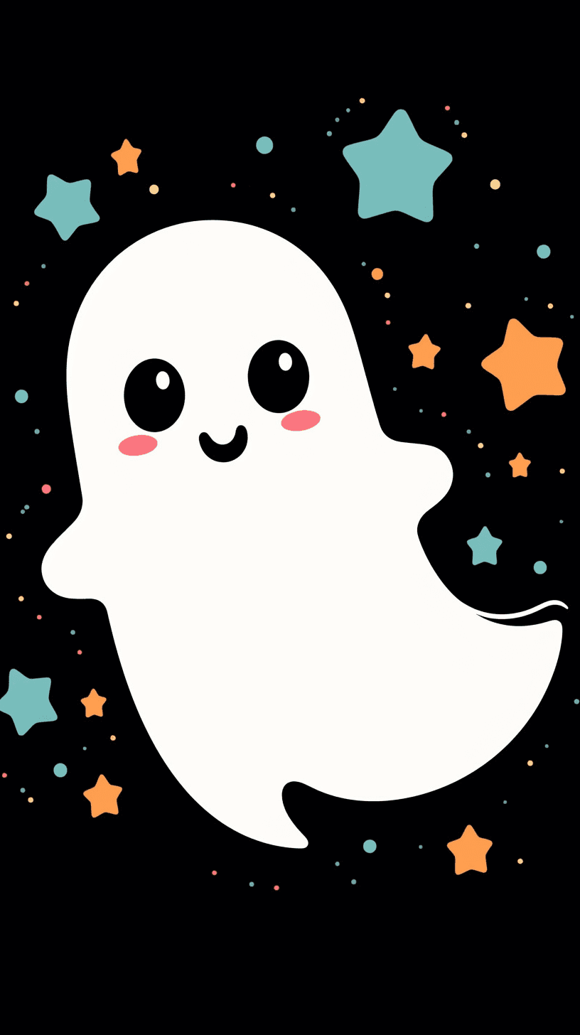 Halloween Ghost 829 original repeating artwork