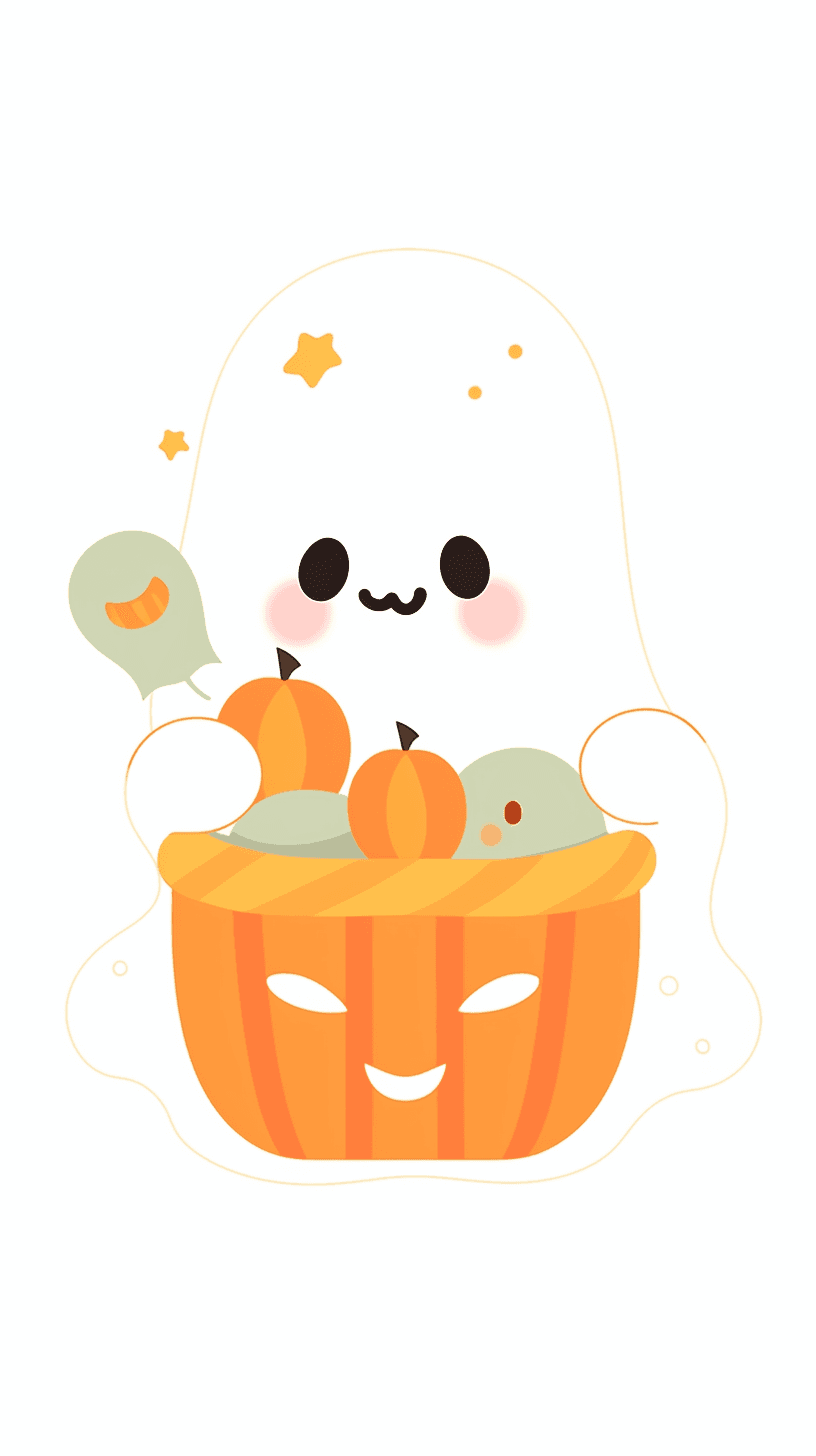 Halloween Ghost 1228 original repeating artwork