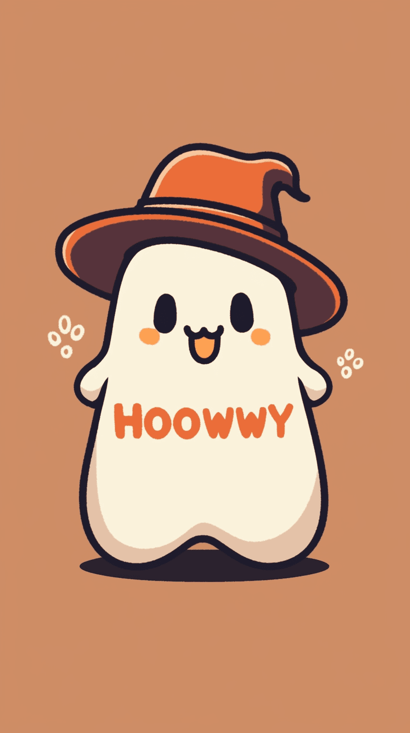 Halloween Ghost 738 original repeating artwork