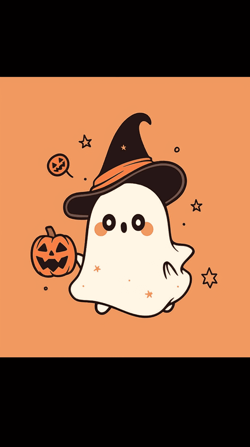 Halloween Ghost 220 original repeating artwork