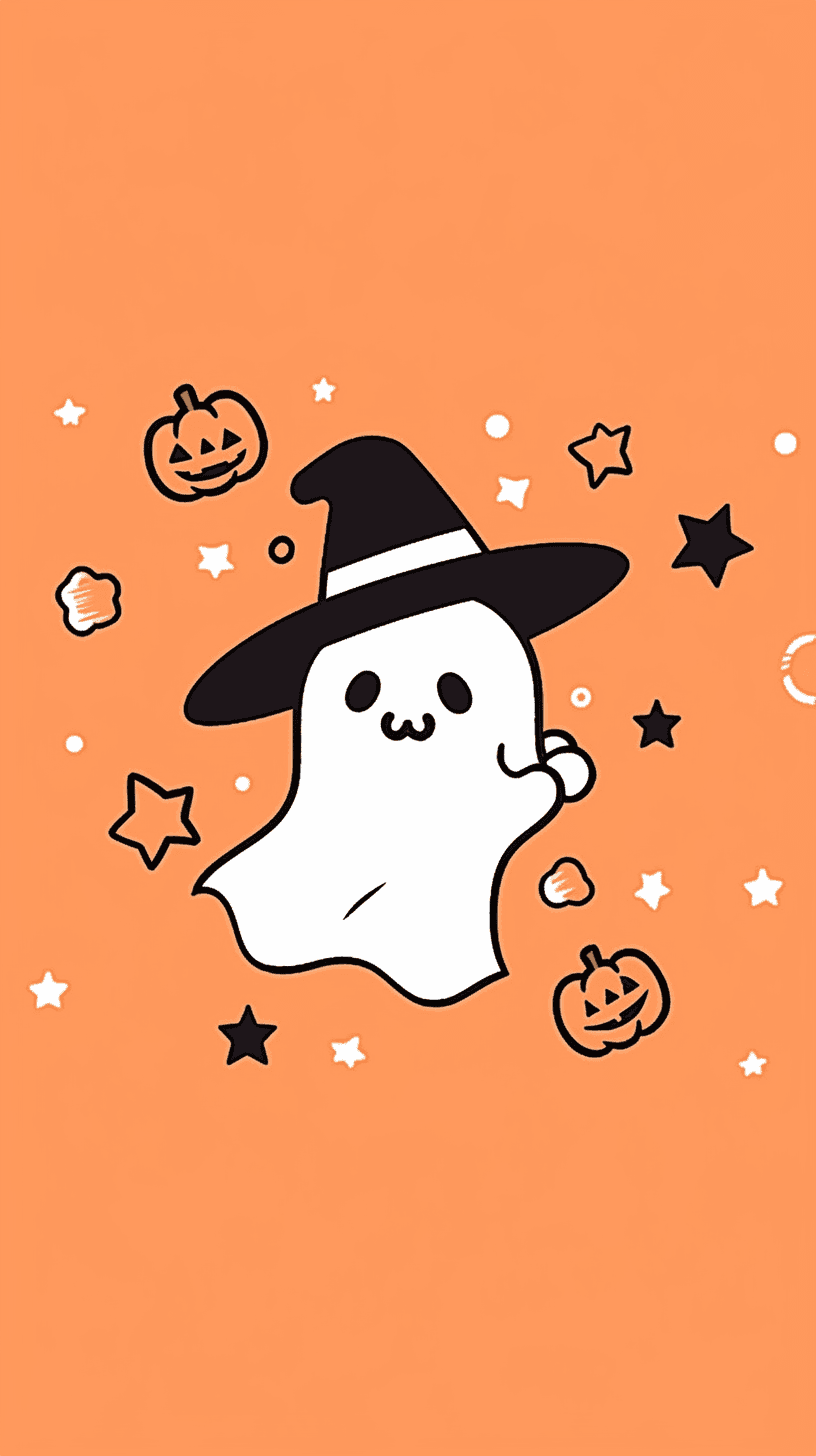 Halloween Ghost 483 original repeating artwork