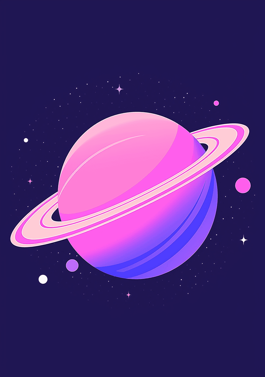 Planet Bloom original repeating artwork