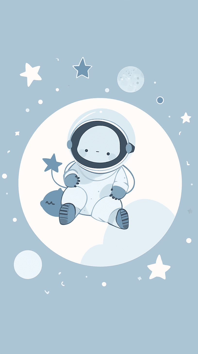 Astronaut 107 original repeating artwork