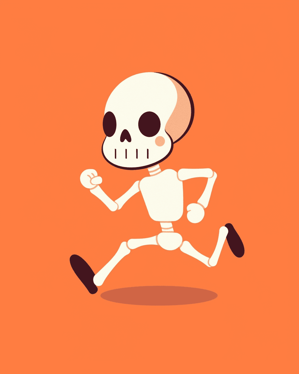 Halloween Skull Show original repeating artwork