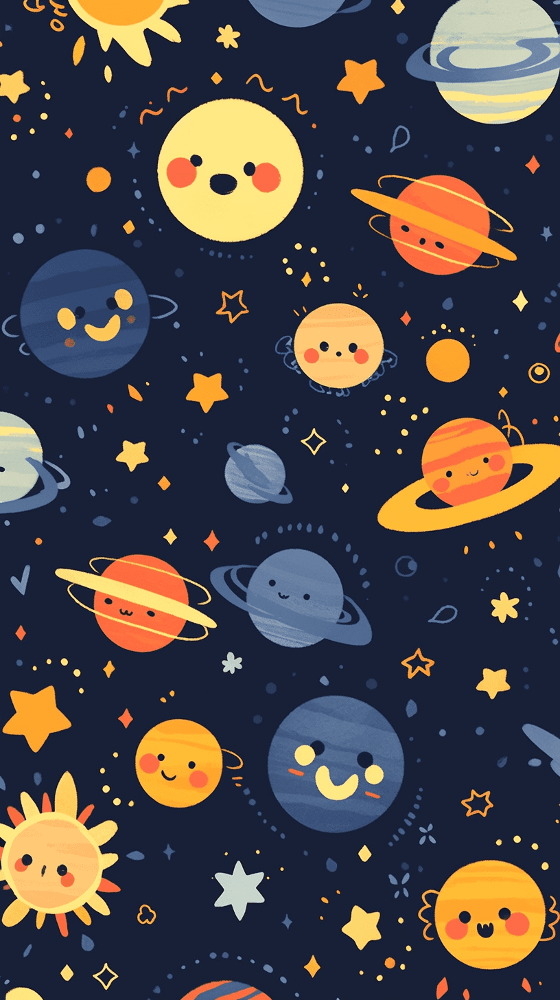 Cosmic Spin original repeating artwork