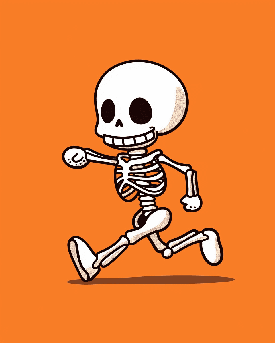 Halloween Skull Sprint original repeating artwork