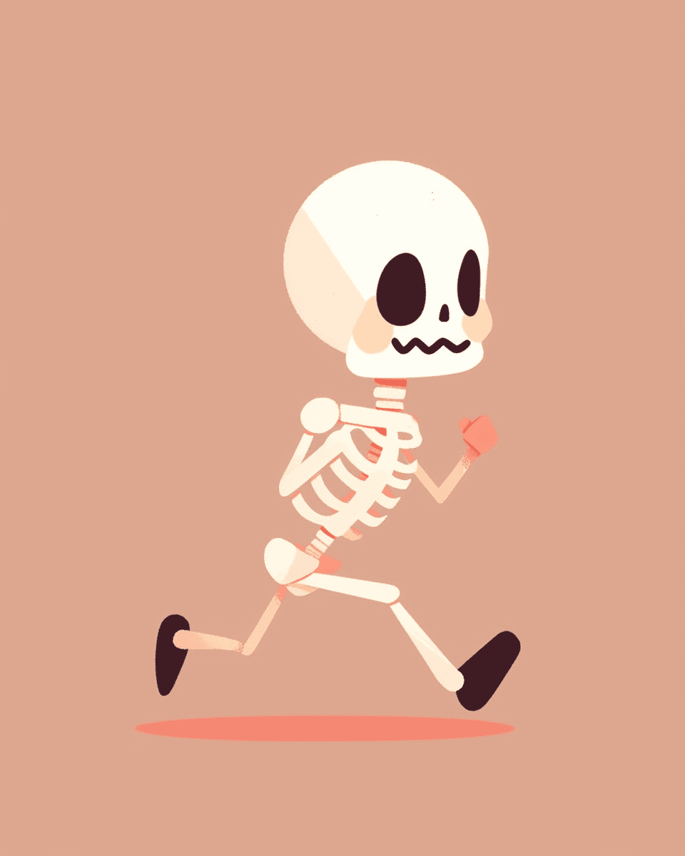 Halloween Skull Rush original repeating artwork