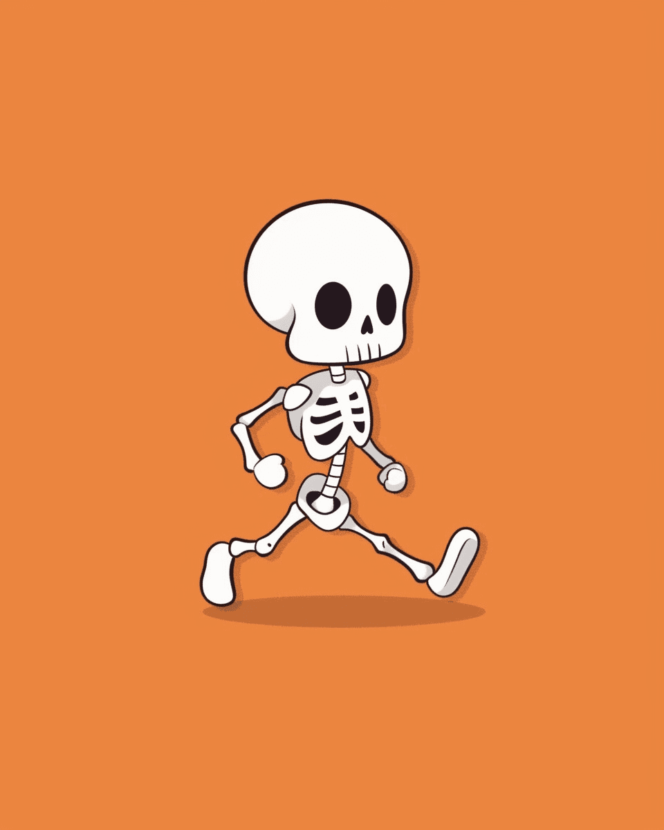 Halloween Skull Zip original repeating artwork