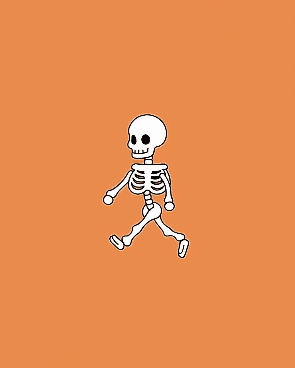 Halloween Skull Tune original repeating artwork