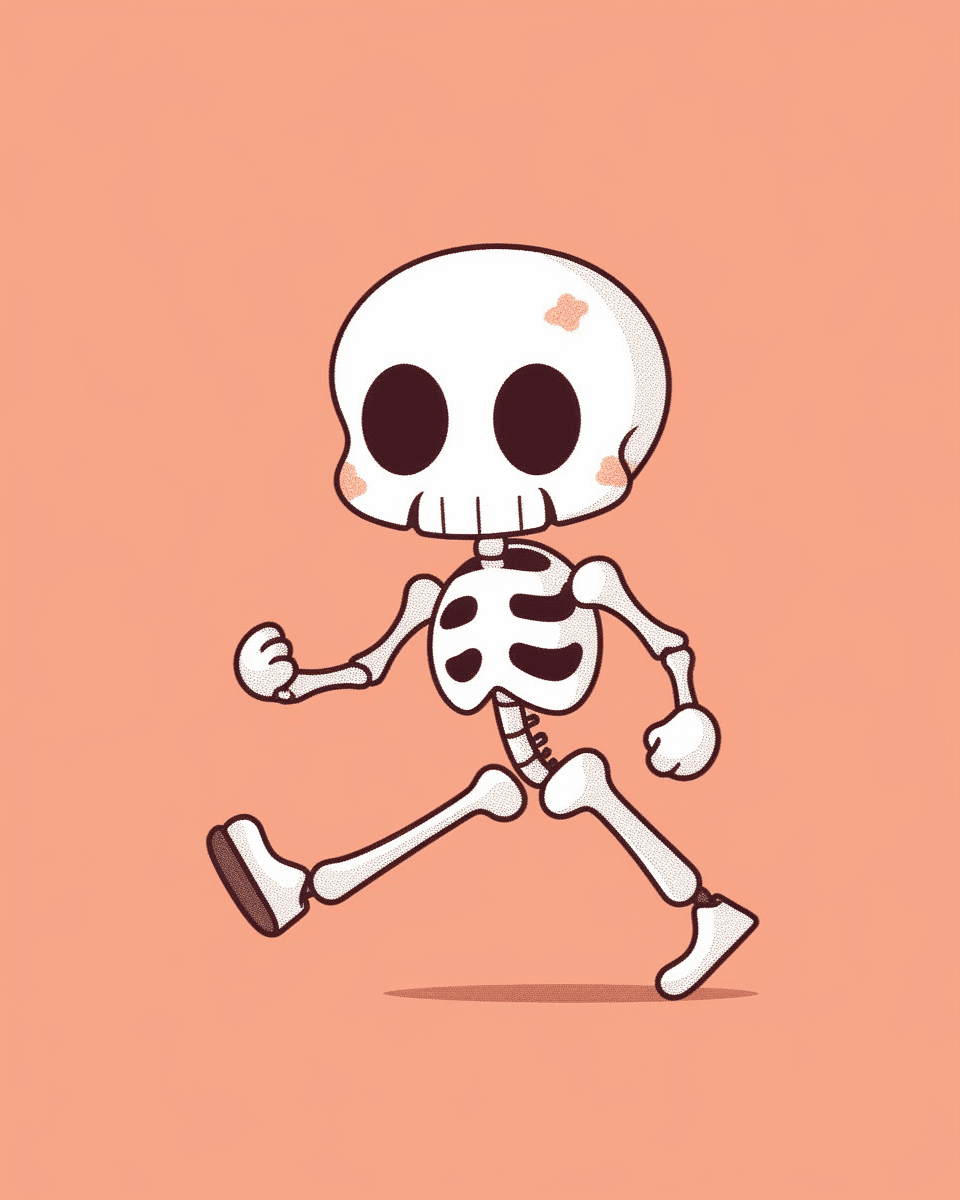 Halloween Skull Slide original repeating artwork