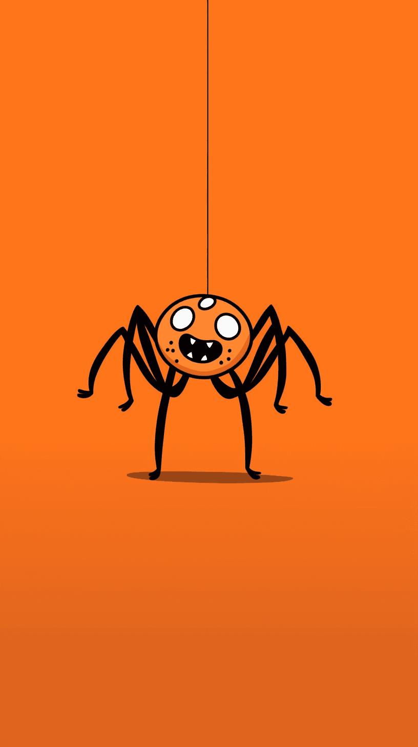 Halloween Spider Neon original repeating artwork