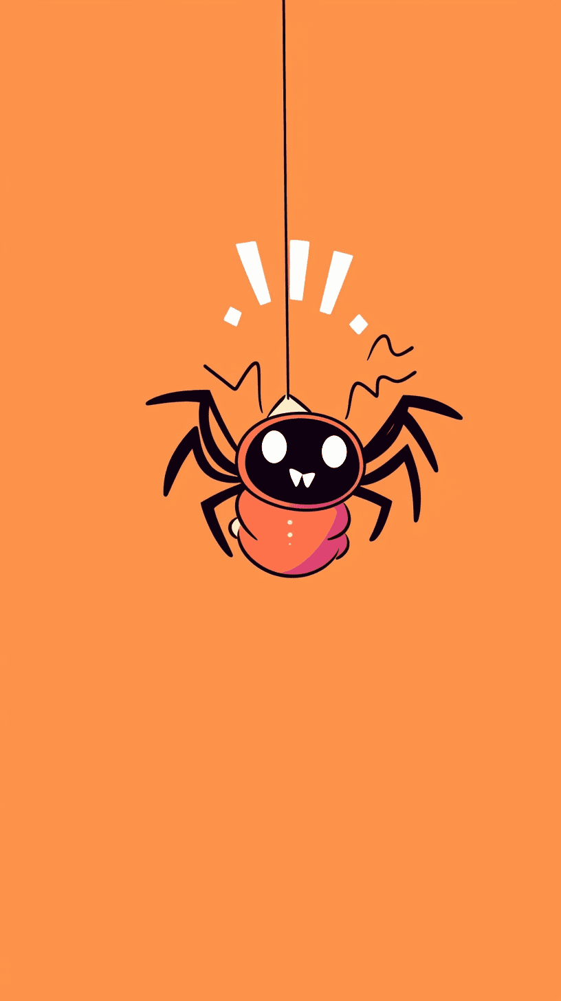 Halloween Spider Burst original repeating artwork