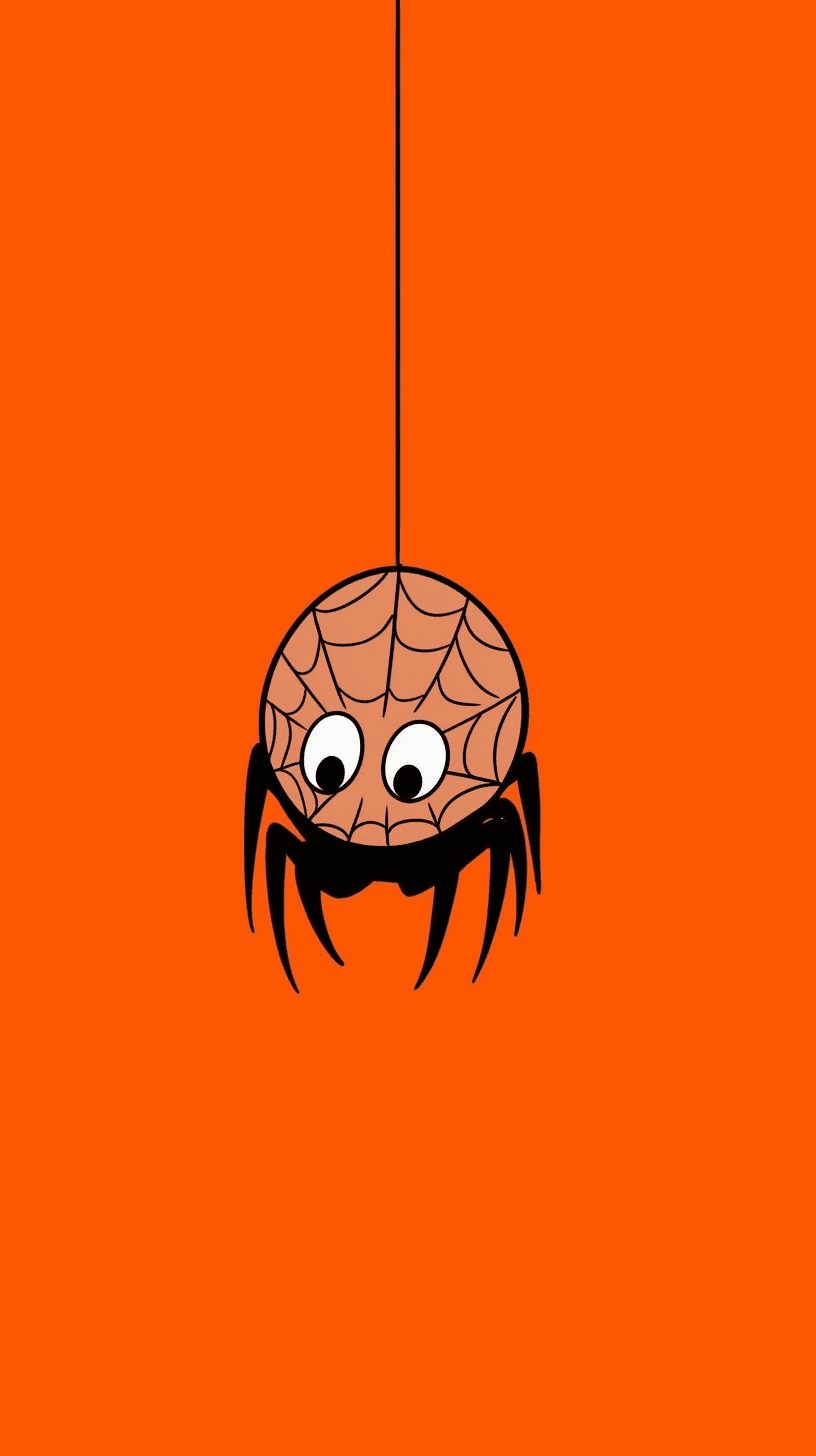 Halloween Spider Gleam original repeating artwork