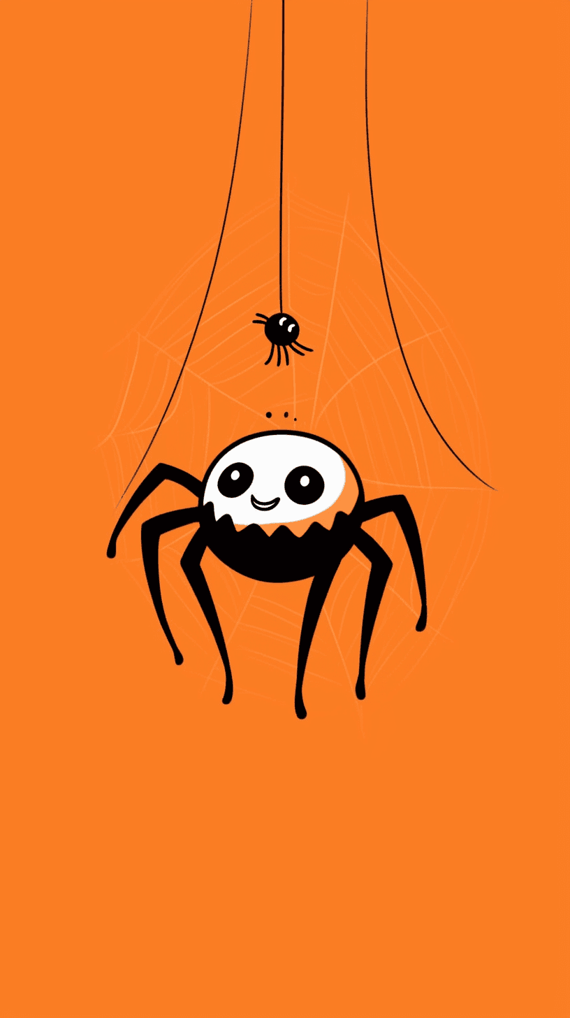 Halloween Spider Blast original repeating artwork