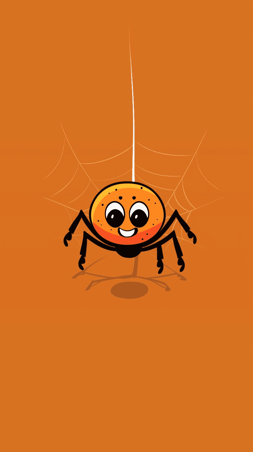 Halloween Spider Gang original repeating artwork