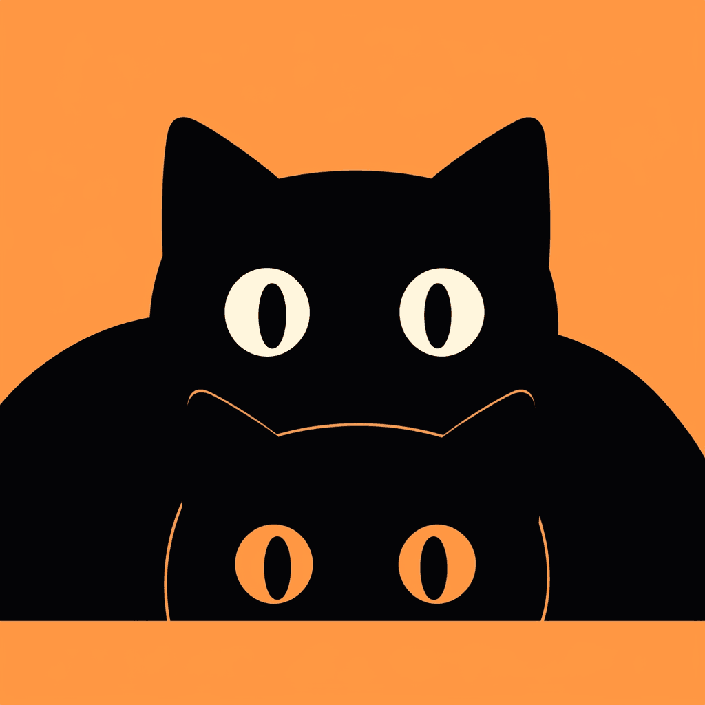 Halloween Cat 002 original repeating artwork
