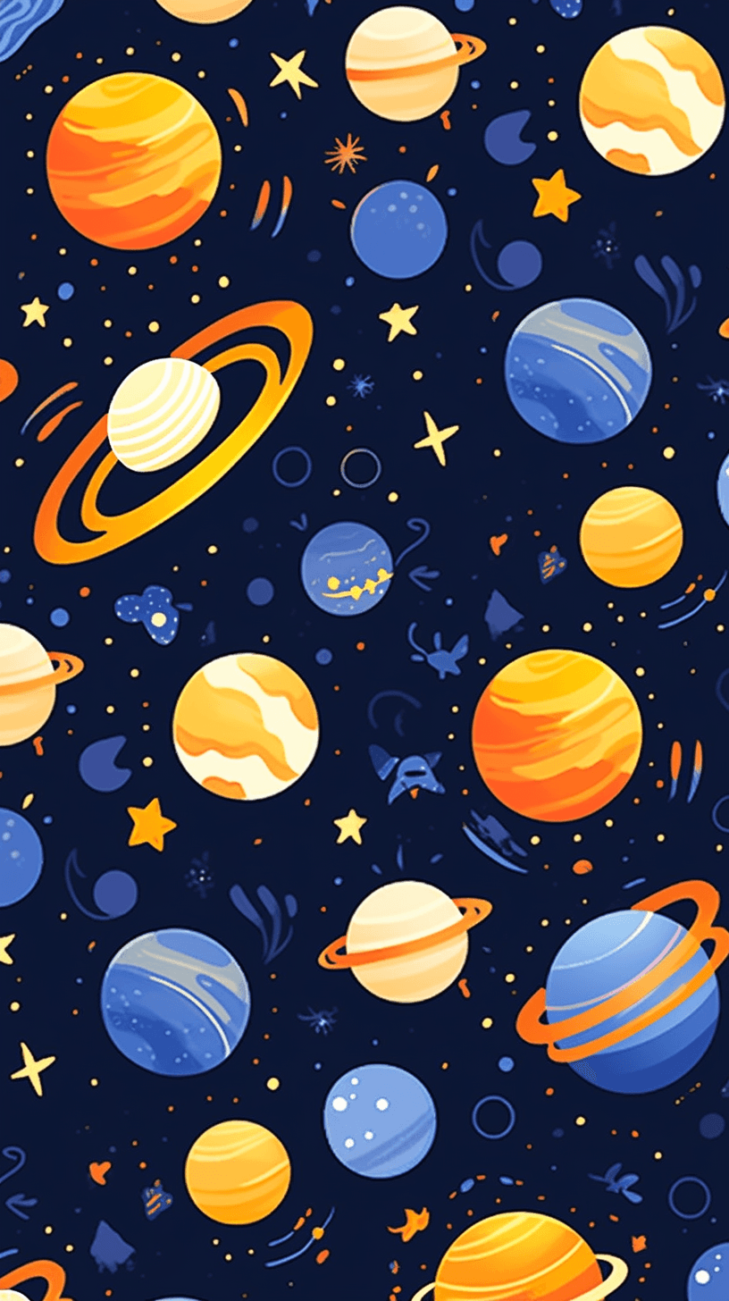 Cosmic Fizz original repeating artwork
